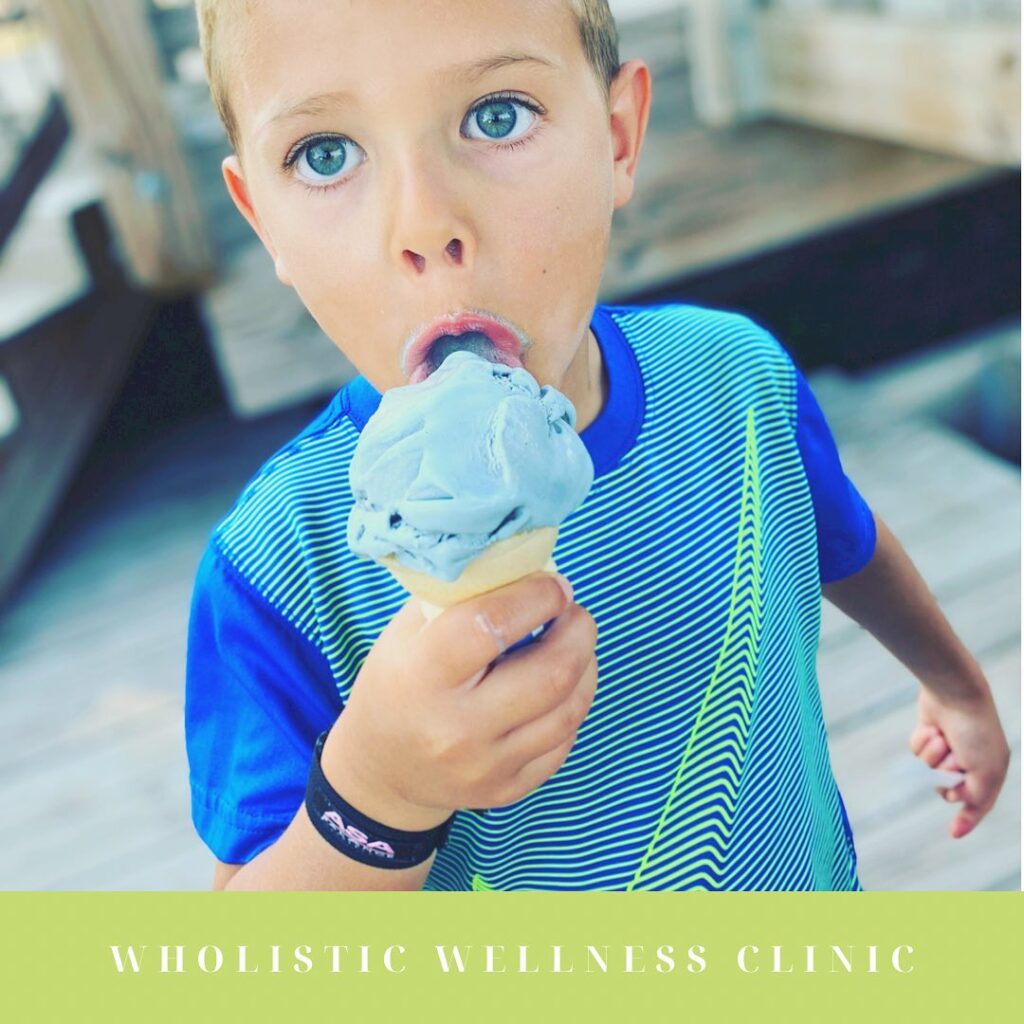 Child Licking Ice cream